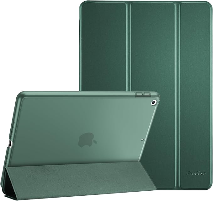 ProCase Smart Case for iPad 9.7 Inch iPad 6th/5th Generation 2018 2017(Model: A1893 A1954 A1822 A1823), Ultra Slim Lightweight Stand Cover with Translucent Frosted Back -Mgreen