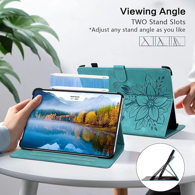 Case for iPad Air 3rd Generation 2019 / iPad Pro 10.5 Inch 2017, Auto Wake/Sleep Supports Pencil Holder Magnetic Clasp Stand Cover, Green