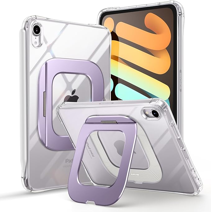 SUPCASE for iPad Mini 7 A17 Pro 2024 Case with Stand (Unicorn Beetle Prism), [Anti-Scratch] [Support Apple Pencil Charging] Slim Protective Clear Cover for iPad Mini 7th/6th Generation 8.3 Inch,Purple