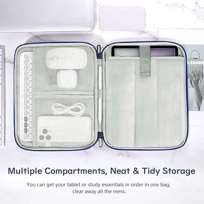 Dadanism 13 Inch Tablet Sleeve Padded Carrying Case for New iPad Air 13" M4/M3 2026/2025, iPad Pro 13" M5/M4 2025/2024, Galaxy Tab S10+/S9 FE+/S9+ 12.4", Remarkable Paper Pro 11.8", Denim