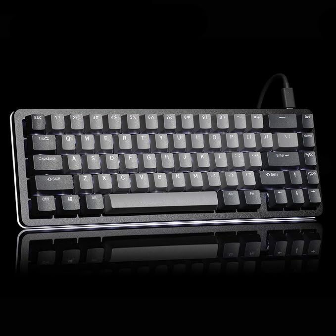 Drop ALT Mechanical Keyboard — 65% (67 Key) Gaming Keyboard, Hot-Swap Switches, Programmable Macros, RGB LED Backlighting, USB-C, Doubleshot PBT, Aluminum Frame (Kaihua Box White, Black)