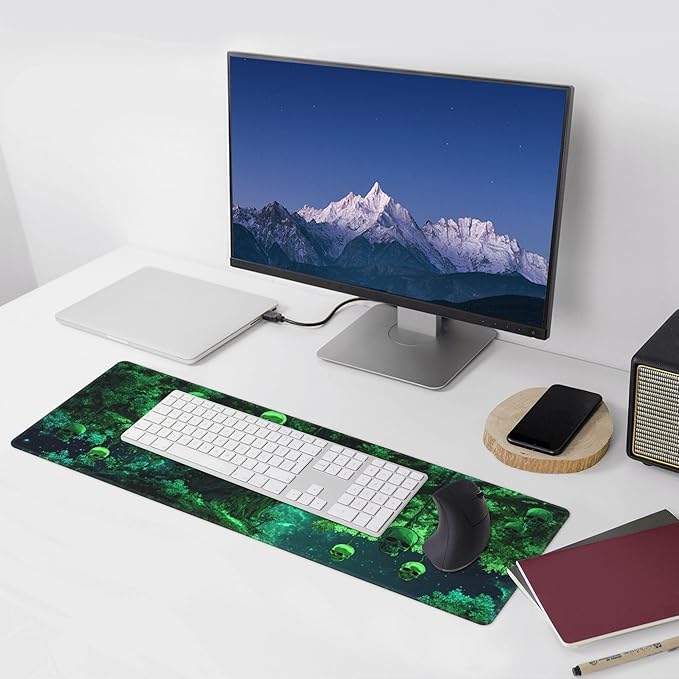 Skull Tree Mouse Pad Extended Large Gaming Mouse Pad XL Stitched Edges for Gamer Home Office 31.5 X 11.8 Inch