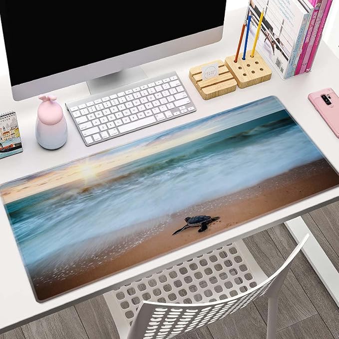 Turtle Shore XL Mouse Pad - Extended Desk Mat for Women & Men - 31.5''X11.8''