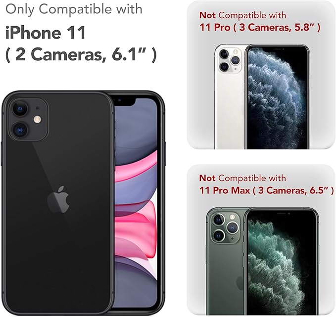 Magnetic for iPhone 11 Phone Case Silicone, Compatible with MagSafe, [Full Camera Protection][Screen Protector] Slim Shockproof Protective Case for iPhone 11 6.1", Light Blue