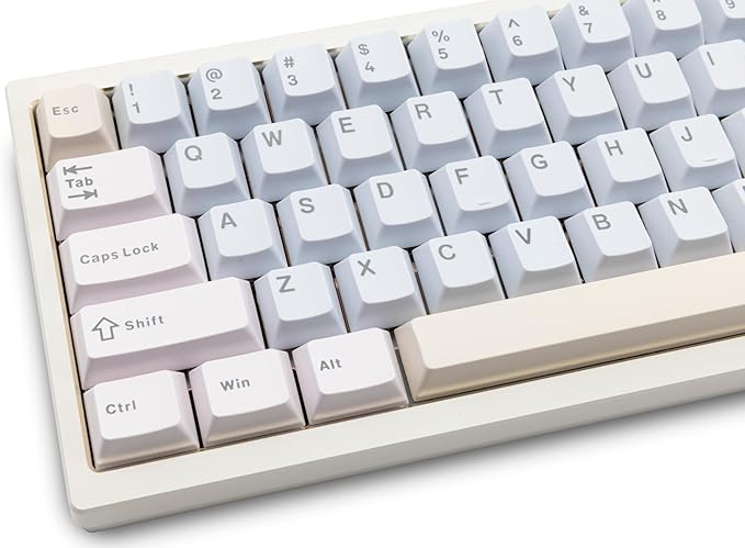 KEEBMONKEY WOBKEY Zen 65 65% Quick Release Wireless Mechanical Keyboard with RGB, CNC Aluminum Case, Hot-Swappable, VIA Support, BT/2.4G/USB-C Gaming Keyboard for Mac/Windows (Ultra White Gold)