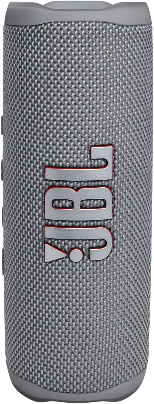 JBL FLIP 6 Waterproof Portable Speaker Bundle with gSport Silicone Sleeve (Gray)