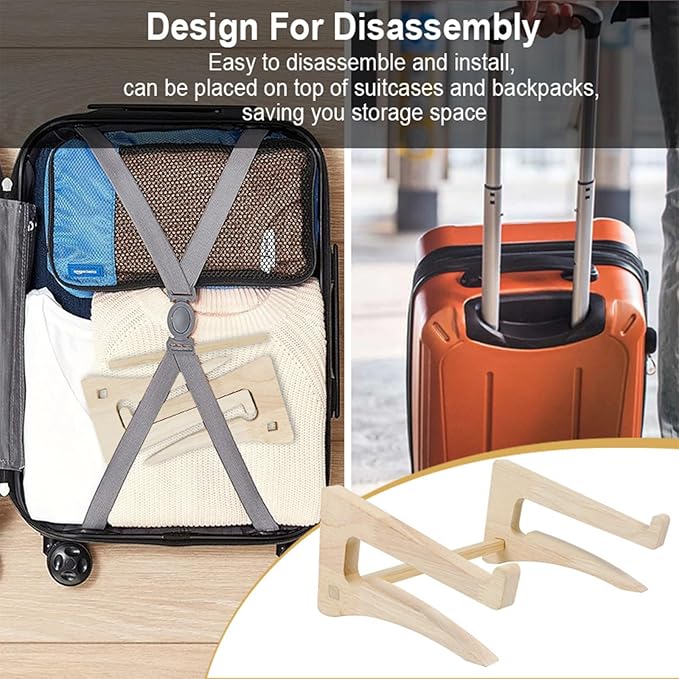 UI U & I Laptop Stand Riser, Portable and Adjustable Stand, for Notebook up to 13-17 Inch, Wood