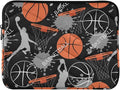 Cute Laptop Sleeve 13 inch Basketball Sport Laptop Bag 14 inch Waterproof Computer Bag for Women Laptop Accessories Computer Cover Bag for Tablet Men