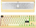 KEEBMONKEY WOBKEY Crush 80 Reboot CNC Aluminum 5-Second Quick-Release Triple-Mode Connectivity Mechanical Keyboard with Superior Acoustics (Pro Yellow)
