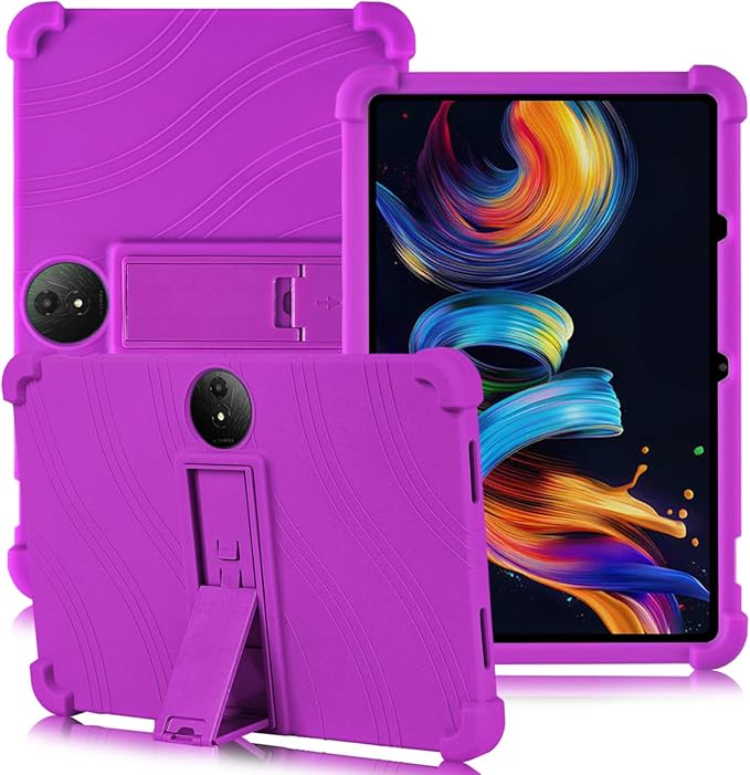 ATOOZ for TCL NXTPAPER 11 Plus Tablet Case 2025 (9649X) with PC Stand Soft Silicone Kids Case for TCL NXTPAPER 11 Plus 11.5 Inch (Purple)