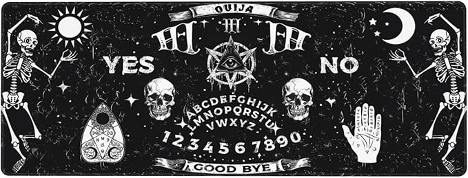 Gothic Skull Mouse Pad Extended Large Gaming Mouse Pad XL Stitched Edges for Gamer Home Office 31.5 X 11.8 Inch