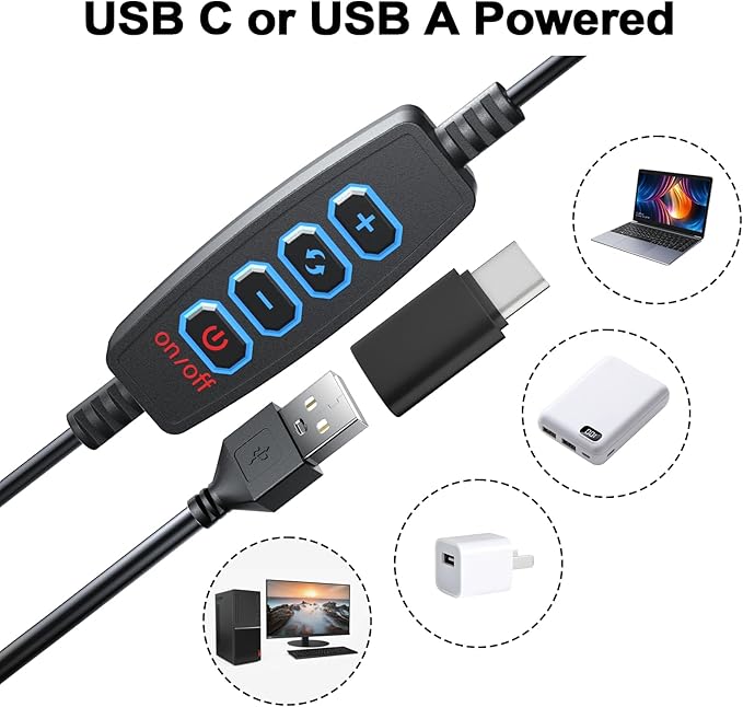 Ring Light Clip on Laptop Monitor, Webcam Light 10 Brightness Level Video Conference Lighting for Remote Working/Zoom Calls/Self Broadcasting/Live Streaming/Video Recording/TikTok
