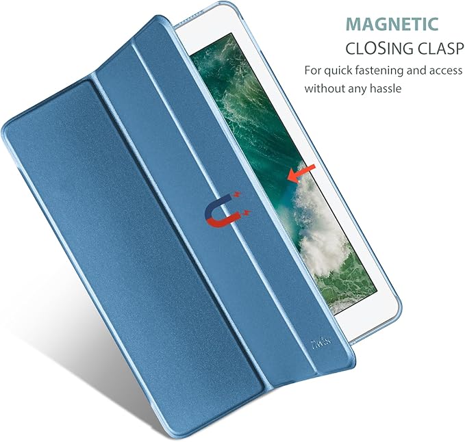 ProCase Smart Case for 10.5” iPad Air 3rd Generation 2019 / iPad Pro 2017, Slim Stand Cover with Translucent Frosted Back for iPad Air 3 -Newblue