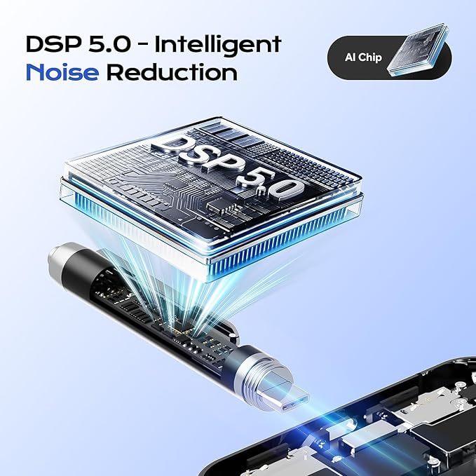 64GB Voice Activated Recorder Device - Qunifyed Digital Voice Recorder with AI Noise Reduction, Portable Recording Device for Meetings, Interviews, Lectures, Work