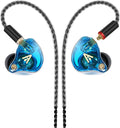 Vibes 202 Wired Earbuds - HiFi in Ear Monitor Headphones – Professional Noise Isolating Ear Buds - Clear Sound, Deep Bass & Comfort-Fit IEM Earphones - MMCX to 3.5mm, Silver Plated Cord, Carrying Case