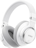 KVIDIO Hybrid Active Noise Cancelling Headphones, Wireless Bluetooth Headphones Over Ear with Mic, 70H Playtime, Transparency Mode, Hi-Fi Stereo Sound, Deep Bass Headsets for Phone PC Travel Home