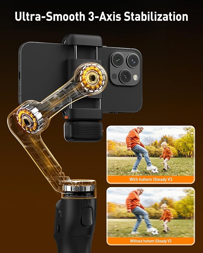 hohem iSteady V3 Ultra Gimbal Stabilizer for iPhone & hohem iSteady V3 Gimbal Stabilizer for Smartphone