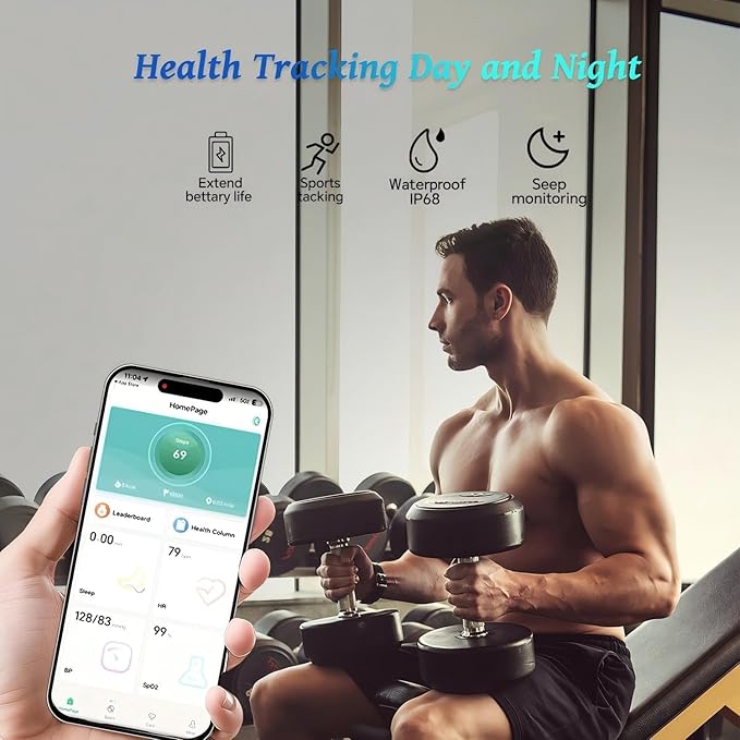 Smart Ring for Women Men,No Subscription Fee,Fitness Tracker Ring with Heart Rate, Sleep Monitoring, Blood Oxygen, Step Counting for iOS and Android, Waterproof(Silver, 7)