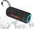 PEICHENG Bluetooth Speaker, Portable Wireless Clear Loud Stereo Sound IPX5 Waterproof with RGB Lights BT5.3 Long Playtime TWS Pairing,for Home Party Outdoor Beach,Great Gift Choice (Black)