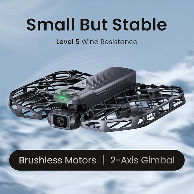 HOVERAir X1 PRO 4K Action Flying Camera, Foldable Drone with Camera with 42 KM/H Follow Speed, 10+ Fully Automatic Flight Modes, Fly Anywhere with OmniTerrain, SmoothCapture 2.0(Cycling Combo)