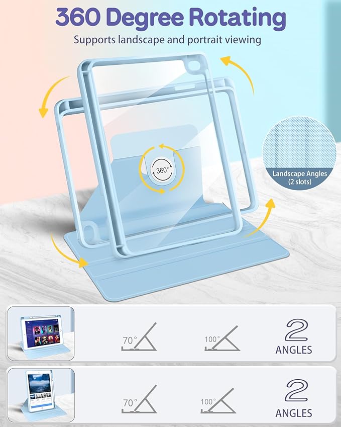 Uppuppy for iPad mini 4 Case for iPad mini 5th Generation Case - 360 Degree Rotating Stand Folio Smart Cover with Pencil Holder for Women Girls, BW Stripes for Apple Tablet Mini 7.9 inch 2019/2015