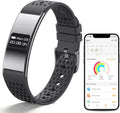 Smart Bracelet for Women Men,Wearable Activity & Fitness Tracker,All-Day Heart Rate/Stress/HRV/Step Monitor,24H Sleep Tracker,Multiple Sport Modes Smart Wristband with 2 Bands, Free APP