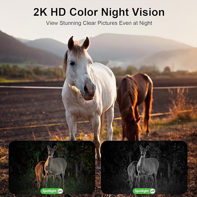 4G LTE Cellular Security Camera Outdoor, Off Grid Security Camera No WiFi Solar Powered, 360° PTZ Solar Camera Outdoor Wireless, 2K HD, PIR Motion Sensor, Free Cloud Storage (Need to Apply), 2 Packs