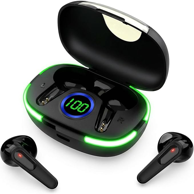 Wireless Bluetooth Earbuds, Bluetooth 5.3, 20-Hour Battery Life, Hi-Fi Stereo Sound, LED Digital Display, Waterproof Design, Suitable for Phones, Work, and Various scenarios.