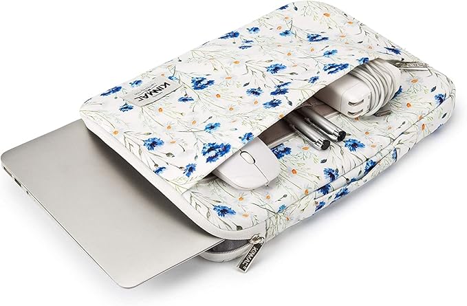 Kinmac 360° Heavy Duty Protective Laptop Sleeve Case Bag Cover with Handle for MacBook Air 13 inch,iPad Pro 13 inch and 13.3 inch HP,Dell,Lenovo,Asus,Acer Laptop (Lavender)