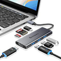 Minisopuru USB C Dock,7 in 1 USB C Hub Multiport Adapter with 4K HDMI,3X USB 3.0,100W Power Delivery,SD/TF Card Reader,USB C Adapter for MacBook Pro,Air,iPad Pro,Dell,XPS,HP,Lenovo and More…
