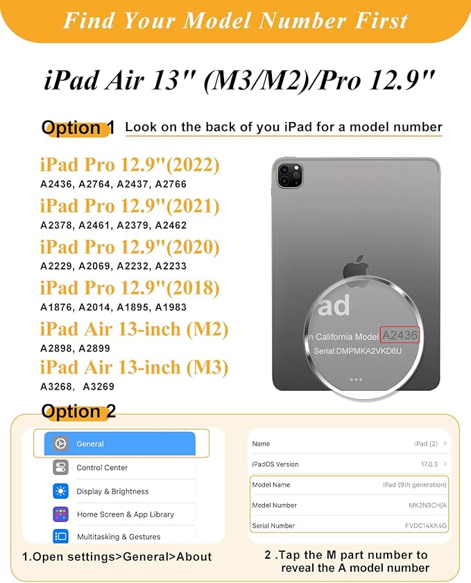 Shorogyt for iPad Air 13 Inch(M4) 2026/ M3 2025 & M2 2024 /for i Pad Pro 12.9 inch (3/4/5/6th Gen) for Magnetic Stand for Women - Cute Design 360 Rotating Covers Girls with Pencil Holder, Mushroom