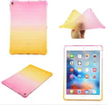 Translucent Frosted TPU Back Case for Apple iPad Air 3 (3rd Gen) 10.5" 2019 and iPad Pro 10.5" (2017) Gradient Color Impact Resistant Corner Protection Shockproof Cover, Pink & Yellow