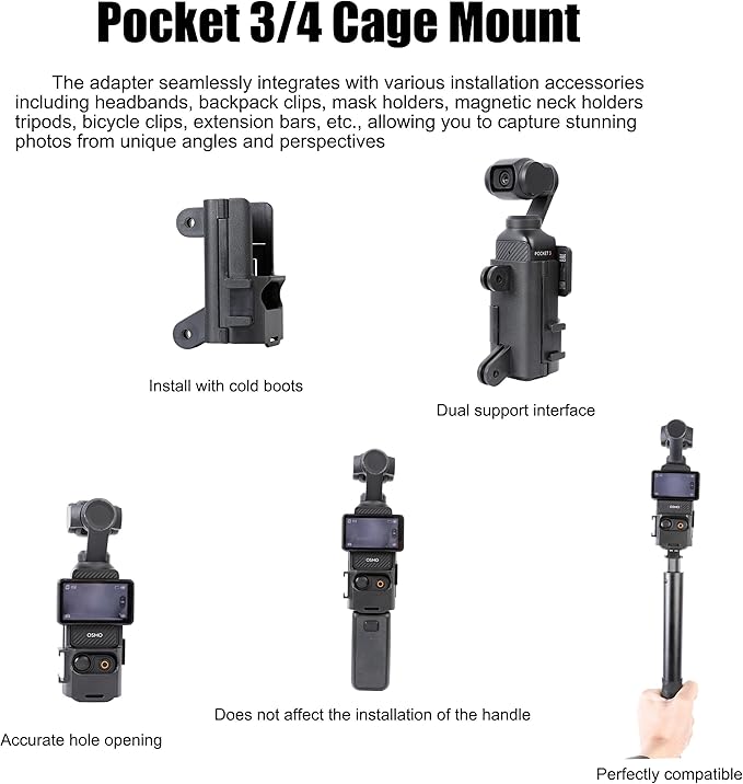 PellKing 5-Suction Cup Car Mount for DJI Osmo Pocket 4 3,Low-Altitude Aerial Shots Vibration-Dampening Car Shooting Rig Compatible with GoPro 13 12 11 10,GoPro MAX 2,DJI OSMO Action Cameras