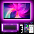 KANTUTOE TV Backlights, 13.1FT LED Lights for 32-65 Inch TV, RGB TV LED Lights Behind, Music Sync Bluetooth APP and Remote Control TV LED Strip Lights USB Powered for Gaming/Bedroom