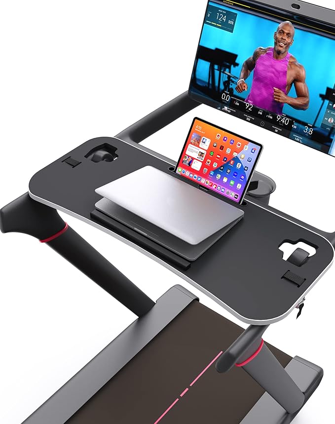 New Tread Laptop Tray, Treadmill Desk Tray, 36" Treadmill Tray Compatible with NEW Peloton Tread, Ergonomic Laptop Stand with Easy Mount Clamp, Walk While You Type, Walking Workstation for Home Office