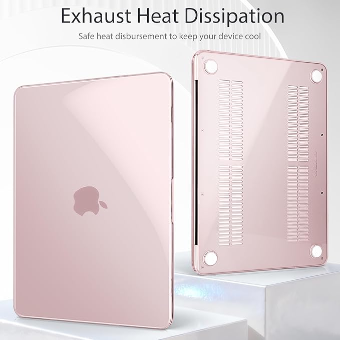 Tuiklol for 2026 MacBook Neo 13 Inch A18 Pro Chip Case, (Model A3404) Anti-Scratch Anti-Drop Slim Hard PC Shell Case with Shockproof Protective MacBook Neo Laptop Cover, Clear-Pink