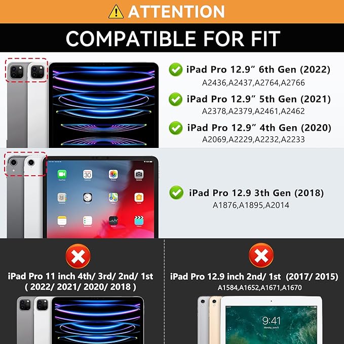 Zonefoker Case for New iPad Pro 12.9 inch 6th/5th/4th/3rd Generation 2022/2021/2020/2018, 12.9'' ipad Pro Leather Folio Protective Cover 6/5/4/3 Gen with Pencil Holder, Auto Wake/Sleep, Marble Green
