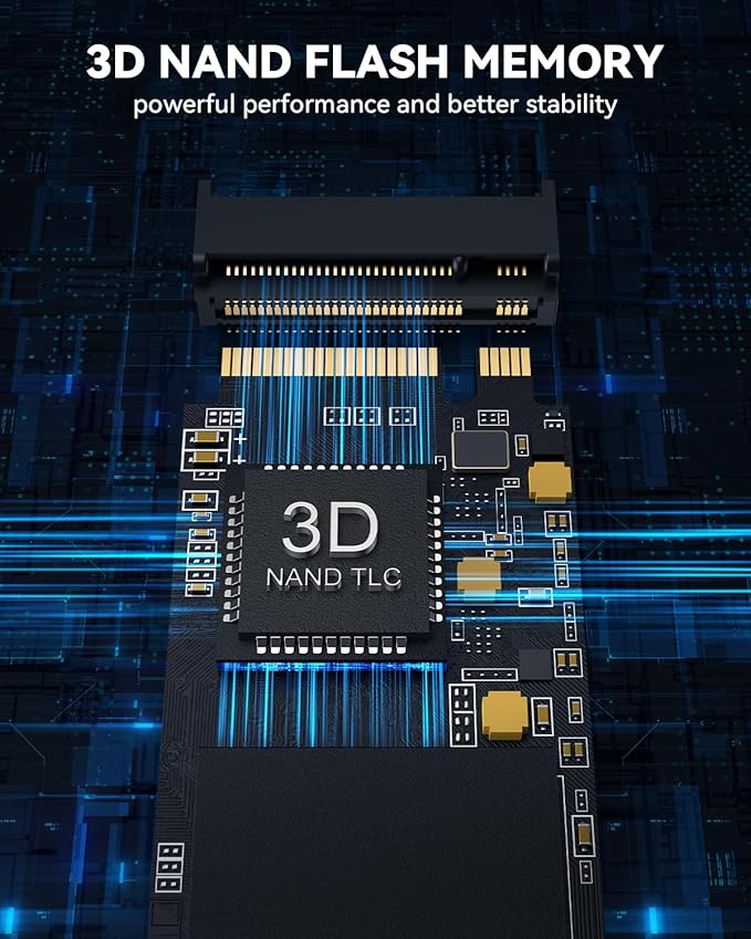 RAOYI 2TB NVMe Internal Solid State Drive M.2 2280 PCIe Gen4x4 SSD, Up to 5000MB/s, Configure SLC Cache, Storage and Memory Expansion for PS5 Laptop Desktop