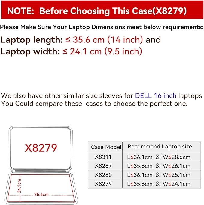 Smatree Hard EVA Protective Sleeve Case Compatible for 16.3 inch DELL 16 Premium DA16250, for 16.3 inch DELL XPS 16 9640, for 16inch New Precision 5680/5690 Workstation, Anti-Shock Case (X8279)