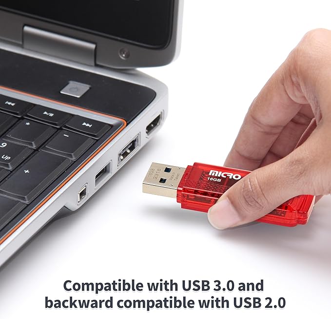 INLAND Micro Center Super Speed 5 Pack 16GB USB 3.0 Flash Drive Gum Size Memory Stick Thumb Drive Data Storage Jump Drive
