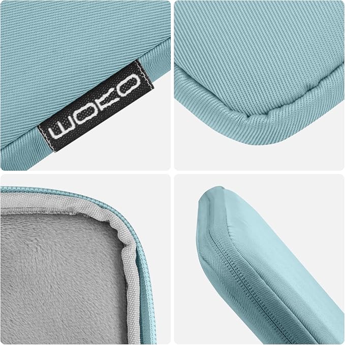 Moko 9-11 Inch Tablet Sleeve Bag Carrying Case Fits iPad air 5 10.9" 2022, iPad Pro 11 M2 2022-2018, iPad 10th 10.9,iPad 9/8/7th Gen 10.2,iPad Air 4 10.9/Air 3 10.5,Tab S8/S9 11", Misty Blue