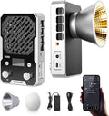 NEEWER 100W Ultra Compact LED Video Light APP/Panel Control, Pocket Size Bi Color COB Continuous Output Lighting with 4 Dimming Curves/2700K-6500K/CRI96+ for Studio Photography Recording, FS100B