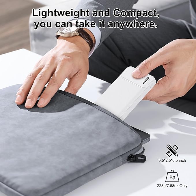 AsperX 2-Pack 10000mAh USB C Output Portable Charger Power Bank Fast Charging, Portable Phone Charger External Battery Pack for iPhone, Samsung, Google LG and Heated Vest
