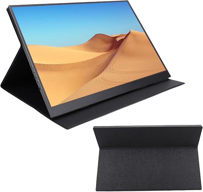 16 Inch Portable Monitor, 4K Ultra Slim USB C Display with 120Hz Refresh Rate and Dual Speakers for Laptop Smartphone PC Gaming