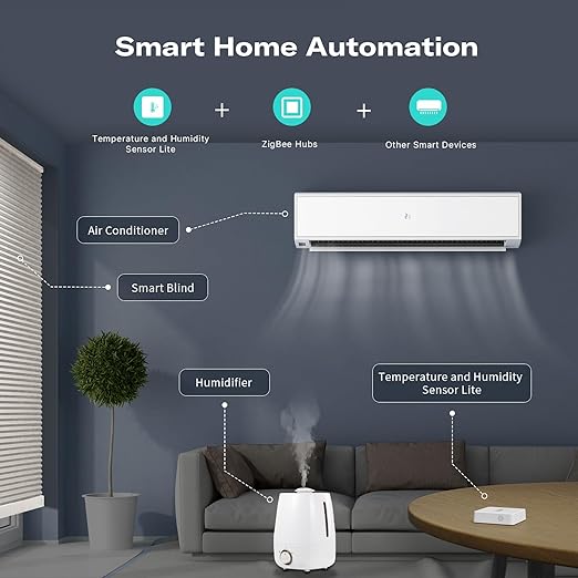 THIRDREALITY Zigbee Temperature and Humidity Sensor Lite 3Pack,Smart Thermometer and Hygrometer, Compatible with Echo Devices with Zigbee Hub Built-in,Home Assistant, SmartThings, Homey,Hubitat