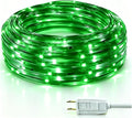 LED Rope Lights, 33Feet Green Flat Flexible Strip Light, Plug in Novelty Lighting, Connectable and Waterproof for Home Christmas Holiday Garden Patio Party Decoration