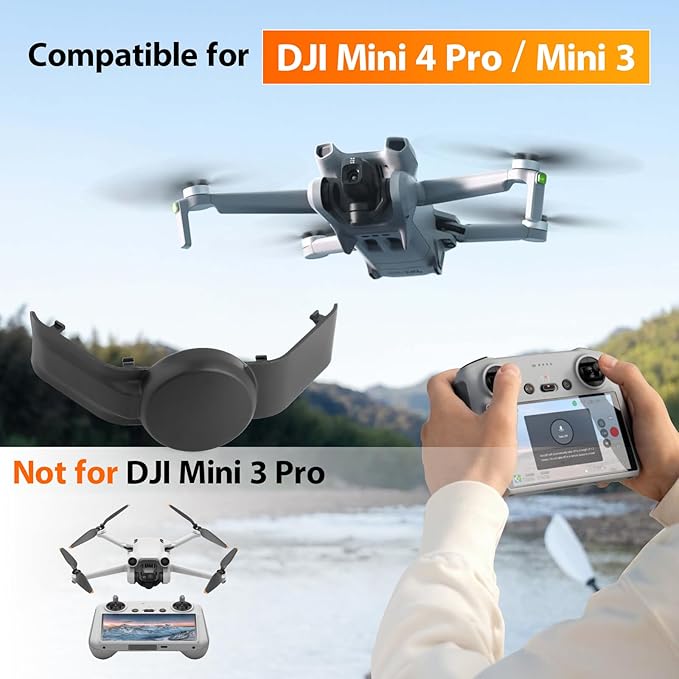 Gimbal Roll Arm Lower Bracket Cover for DJI Mini 4 Pro Lower Bracket Back Cover Replacement for DJI Mini 3 Drone Gimbal Camera R-axis Roll Rear Caps Mount Accessories Parts with Repair Tools