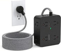 HANYCONY Extension Cord 25 Ft, Surge Protector Power Strip with 8 Outlets 4 USB Ports(2 USB C), Long Cord, Wall Mount, Desk USB Charging Station for Home Office College Dorm Room Essentials