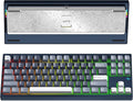 KEEBMONKEY WOBKEY Crush 80 Reboot CNC Aluminum 5-Second Quick-Release Triple-Mode Connectivity Mechanical Keyboard with Superior Acoustics (Pro Navy)