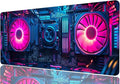 Cyberpunk Mouse Pad Neon Technology Exquisite XL Mouse Pad Large Mousepad Extended Laptop Keyboard Mat Gaming Desk Pad Mouse Mat Fits Home Desk, Office Table, or Study Room 31.5x11.8 Inch